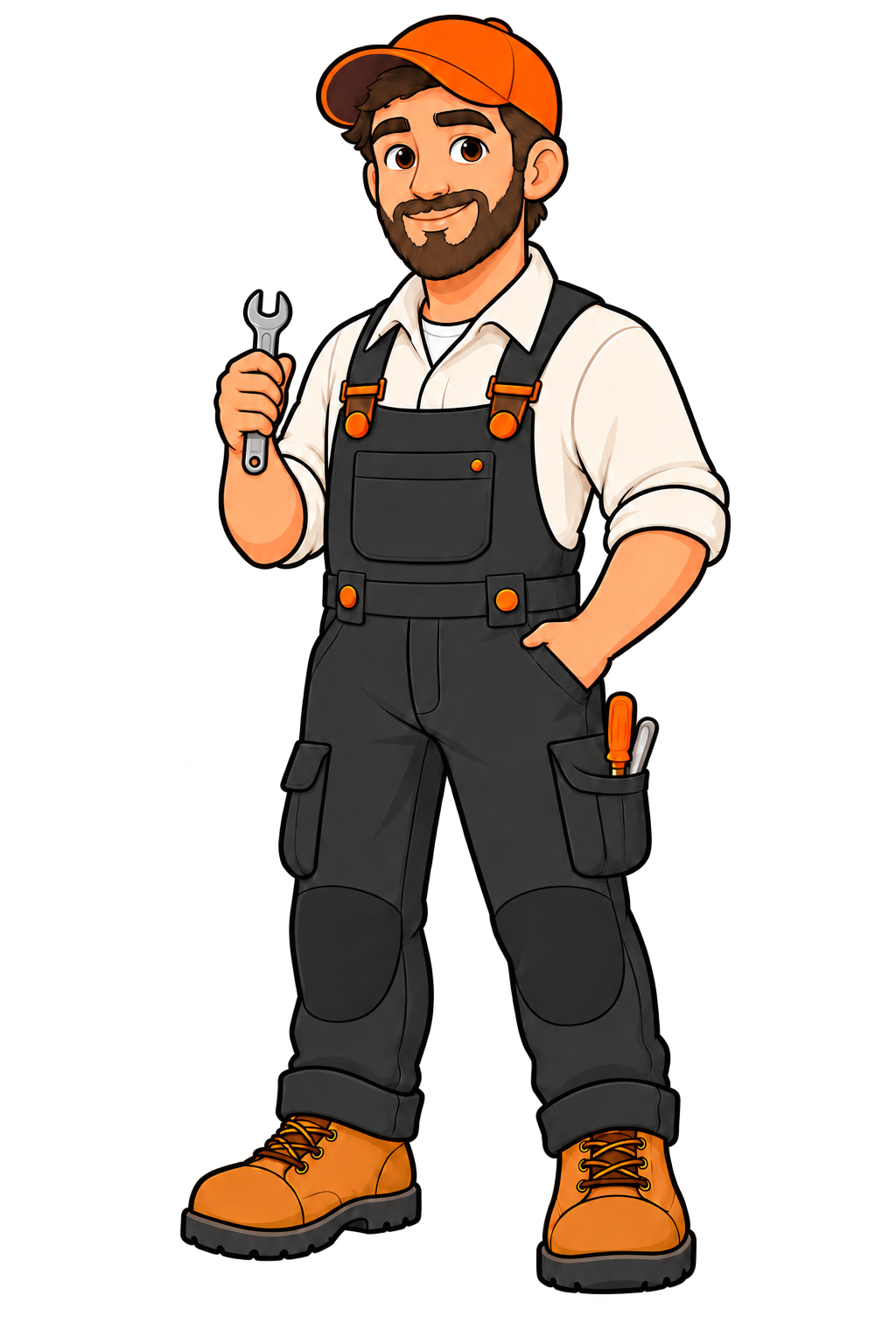 Rob, your home repair guide, holding a wrench